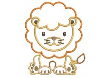 Stickdatei - Dschungeltiere Appli Löwe